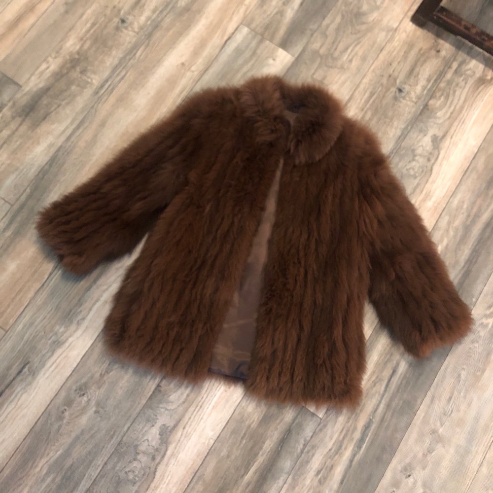 Vintage Dyed Blue Fox Jacket Of Norway Size M Nice